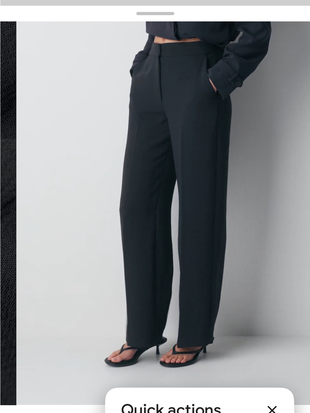 Aritzia limitless pant in black crepette size 4 short - Picture 3 of 13